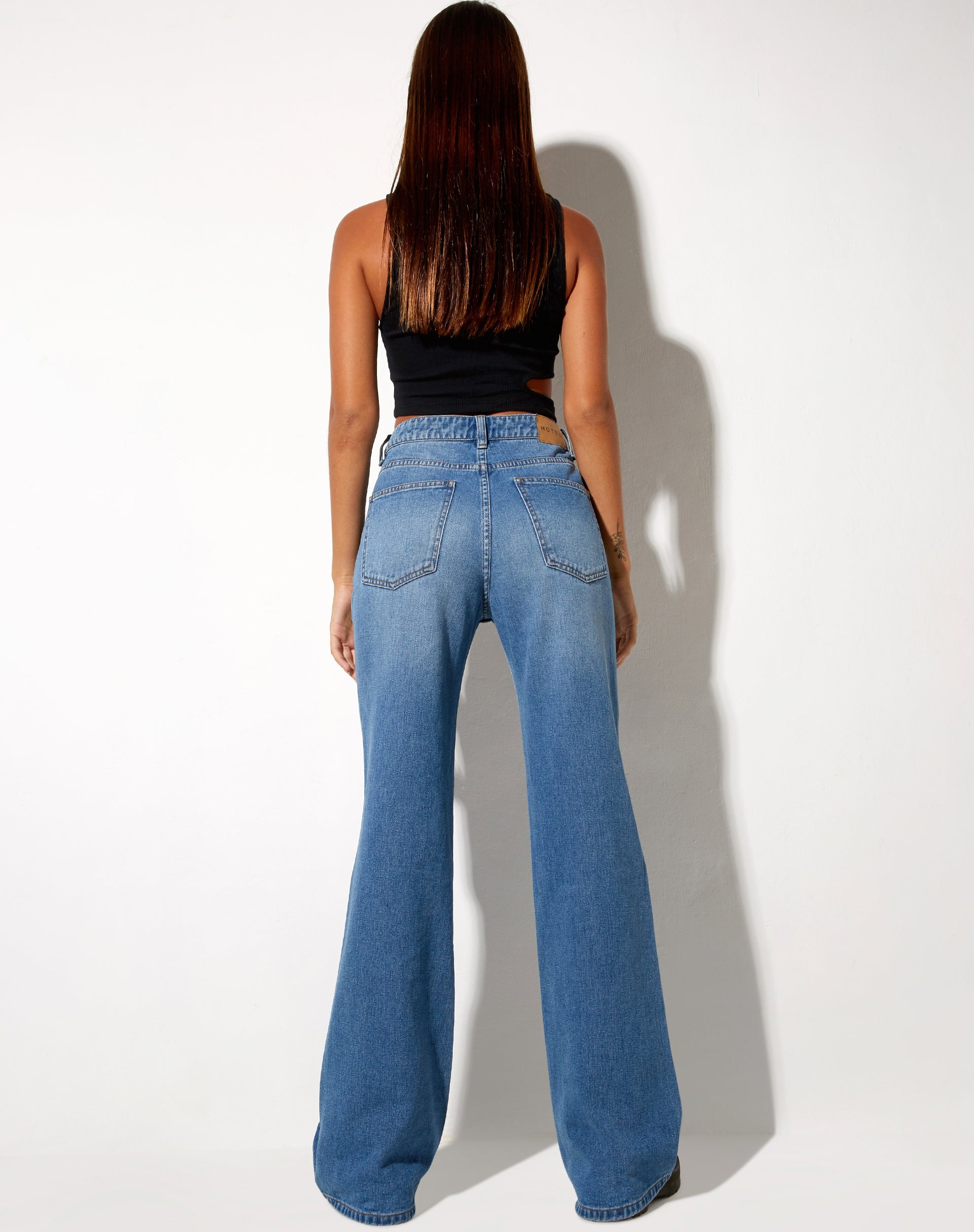 Afbeelding van Low Slung Jeans in Blue Wash