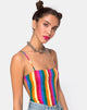 Afbeelding van Lucia Bodice in Good Times Stripe X Princess Polly