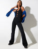 Lucja jumpsuit in lycra zwart