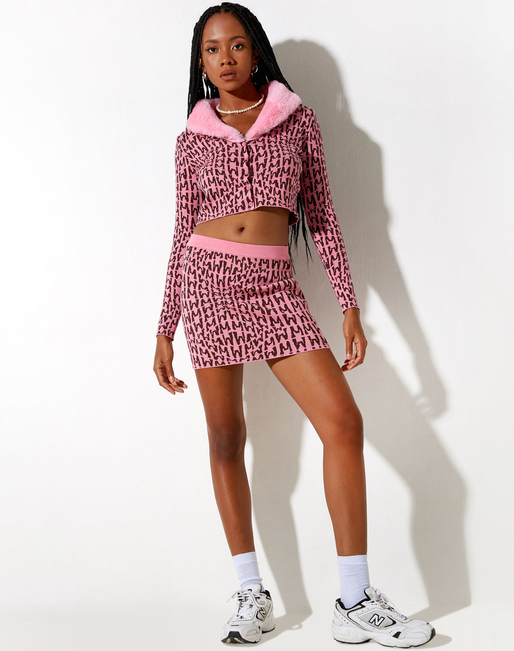 Riani minirok in Wavey M roze