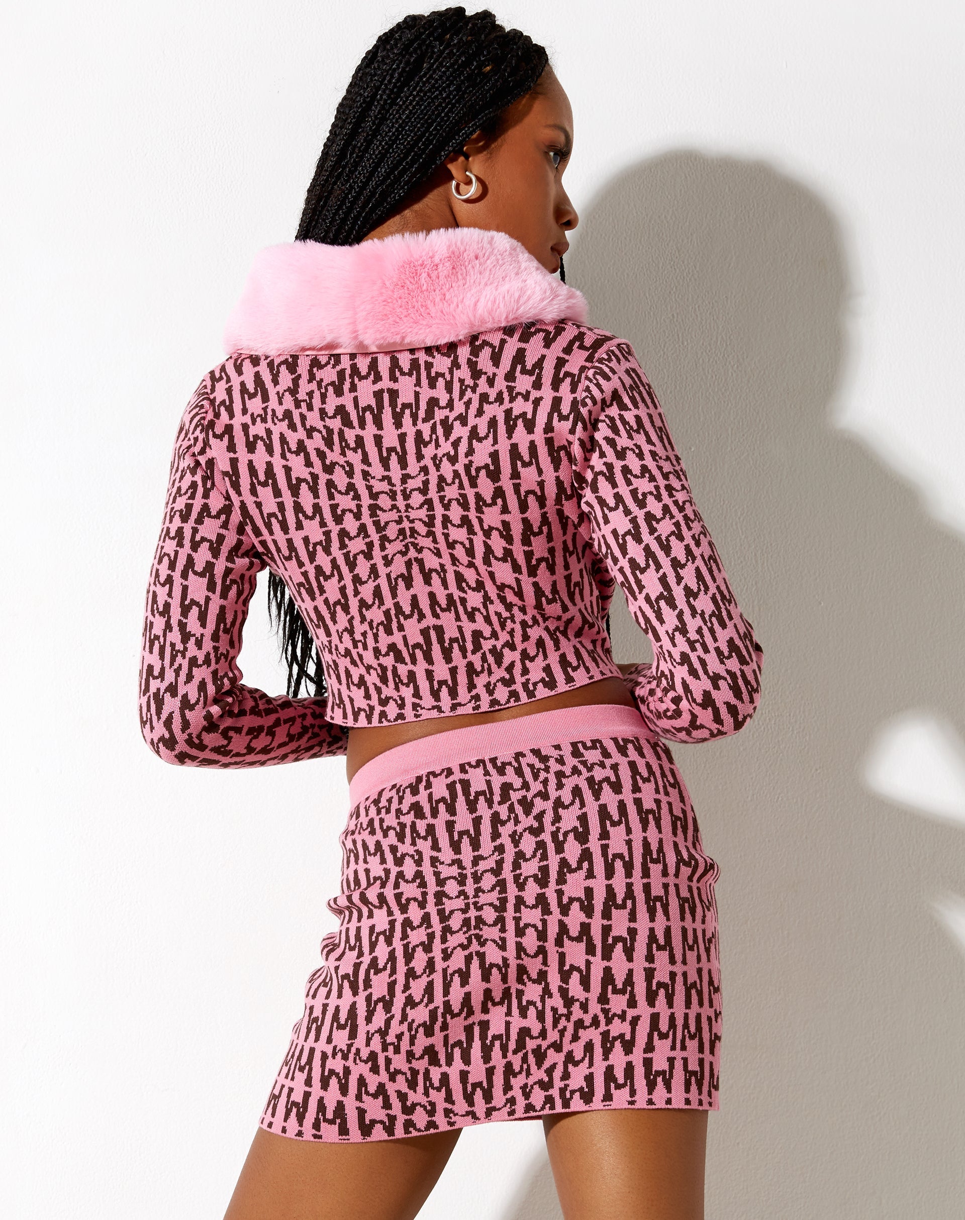 Afbeelding van Riani minirok in Wavey M roze