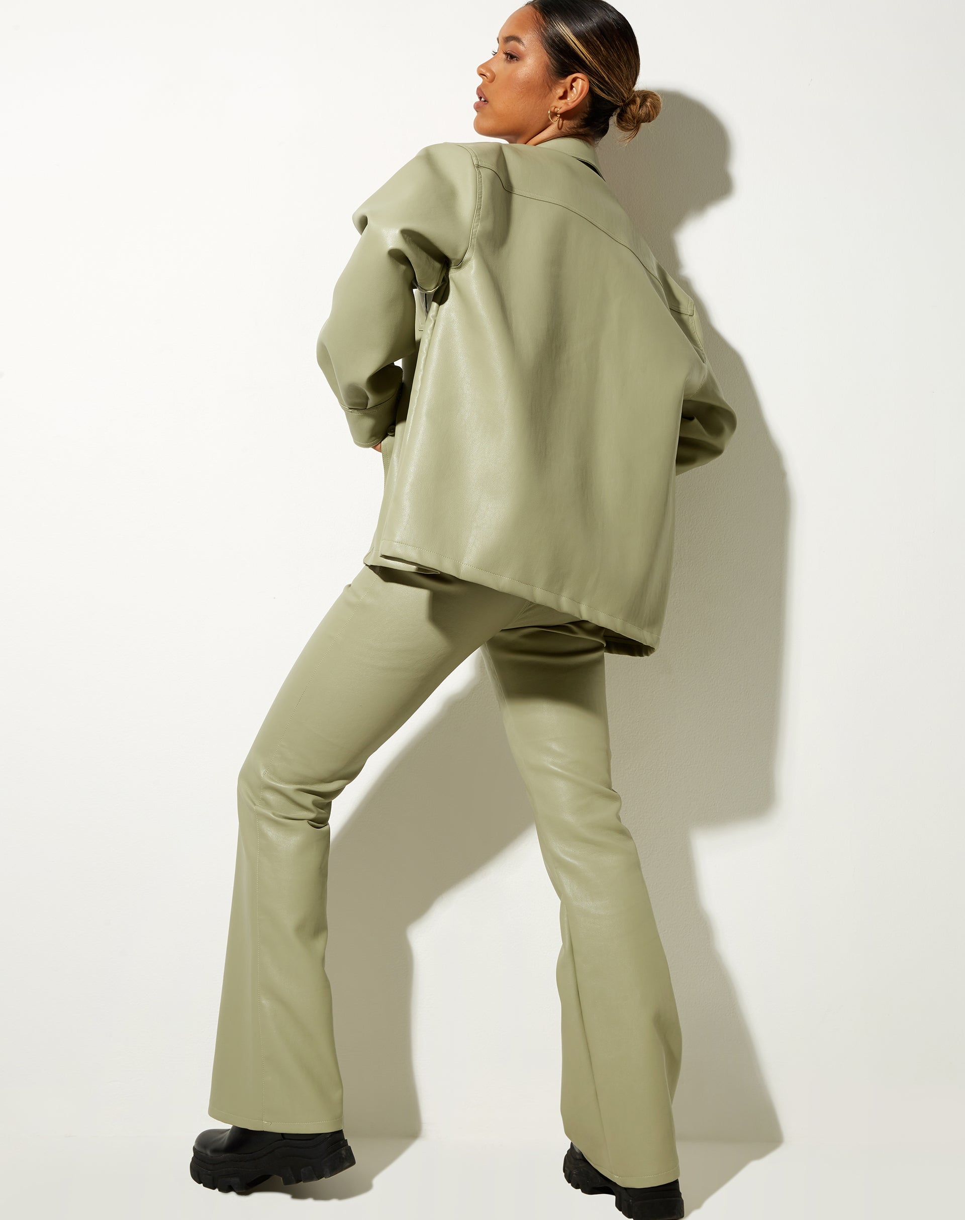 Afbeelding van LumberJack Shirt in PU Sage