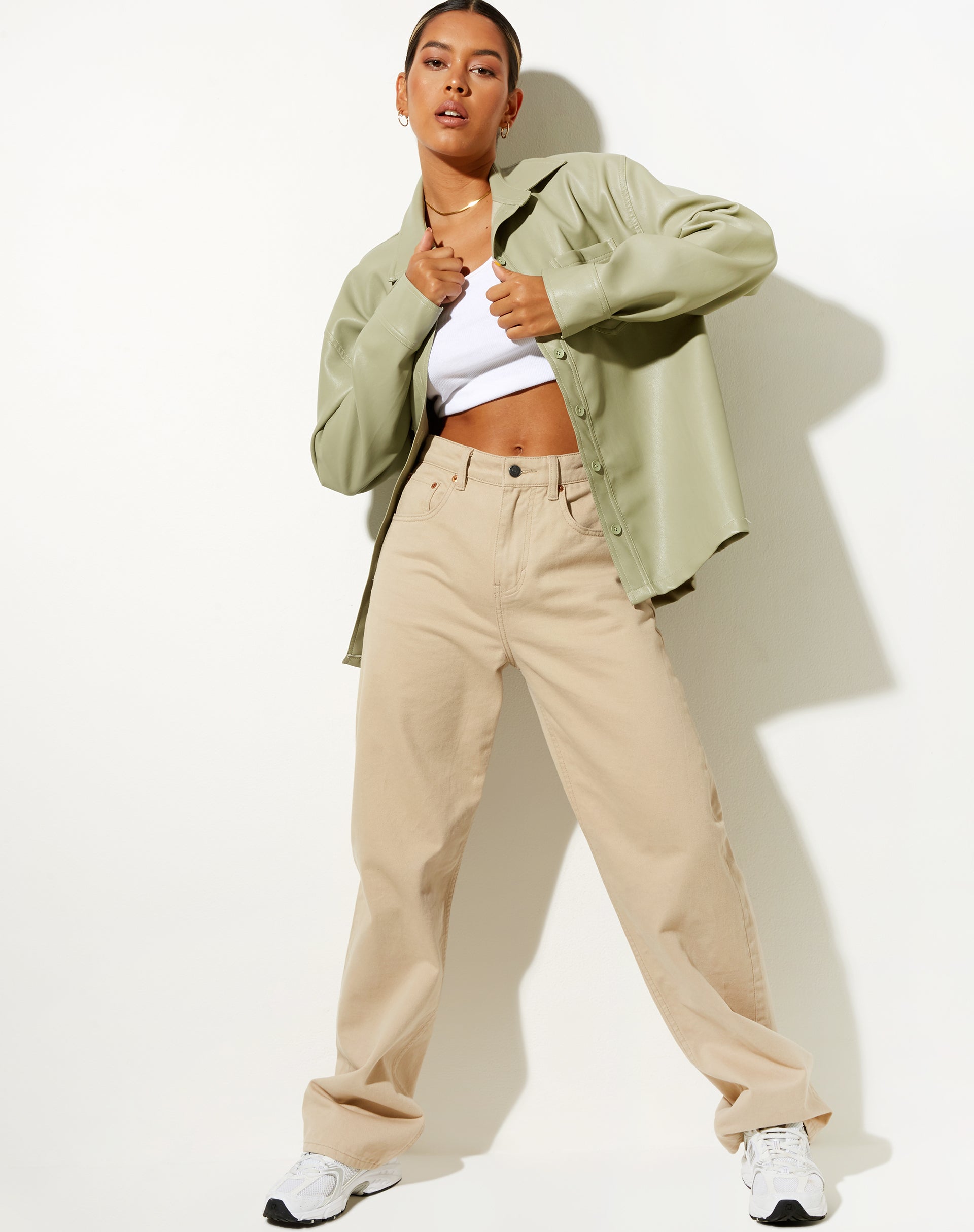 Afbeelding van LumberJack Shirt in PU Sage