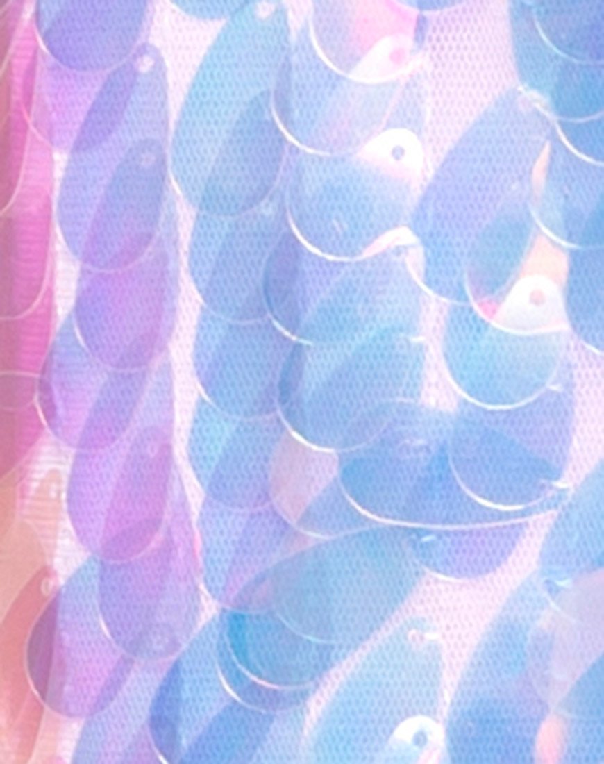 Afbeelding van Luna Jurk in Opaal Unicorn Pailletten Roze