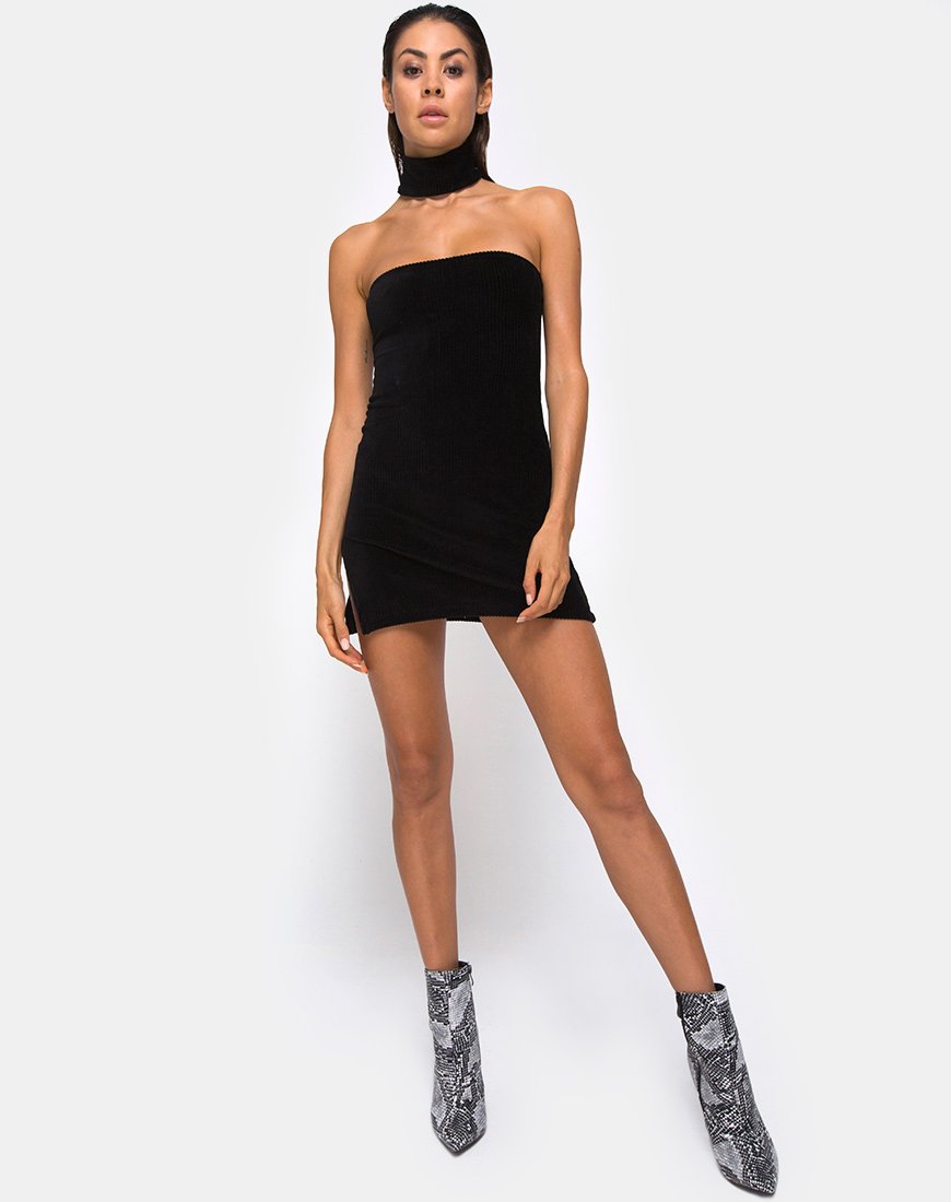 Afbeelding van Luste Bodycon Jurk in Rib Zwart