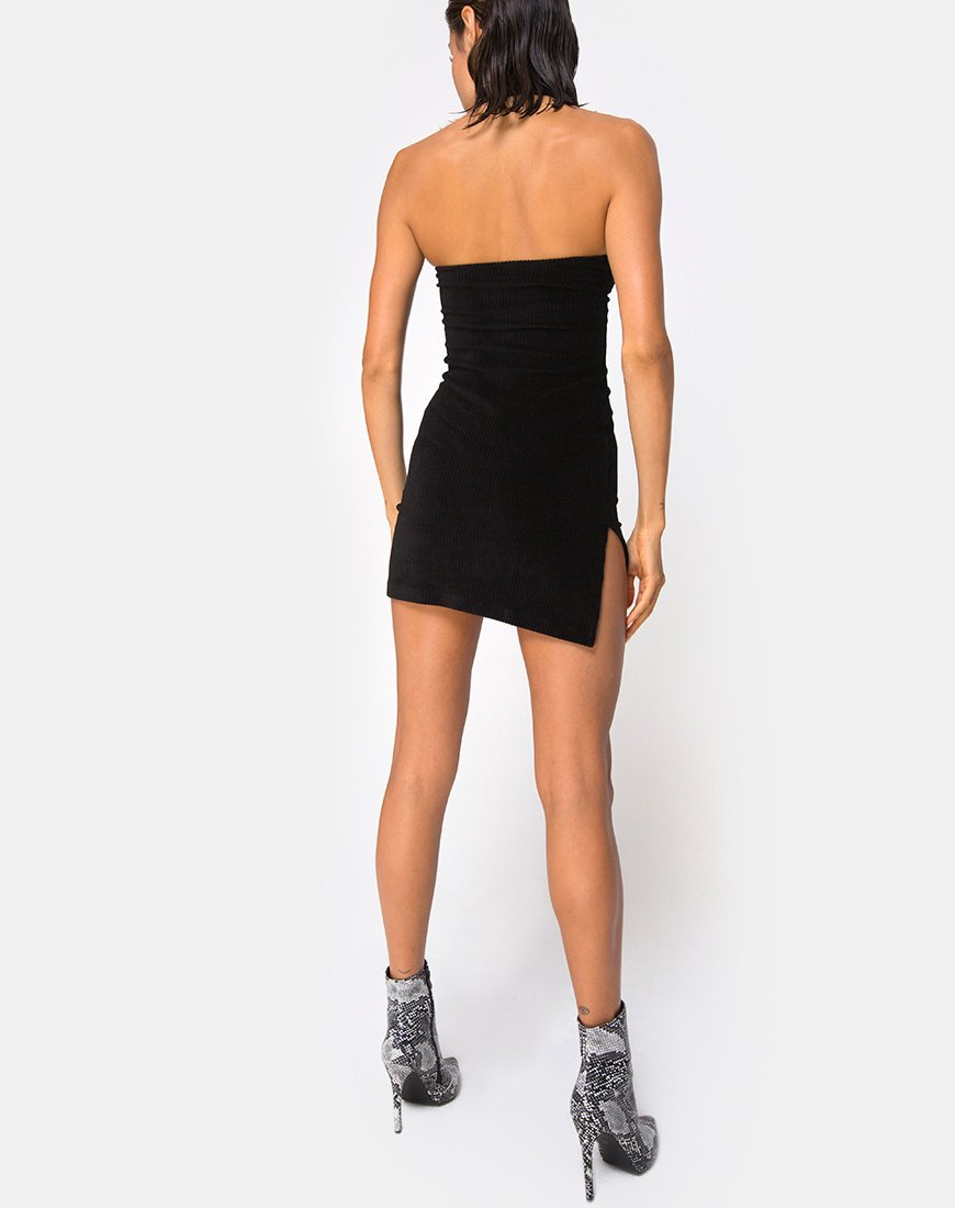Afbeelding van Luste Bodycon Jurk in Rib Zwart