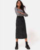 Afbeelding van Lyra Midi rok in Black Stone Wash