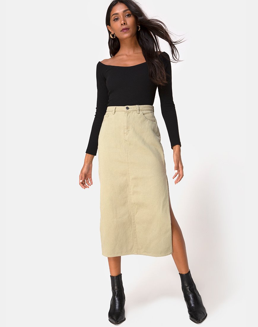 Lyra Midi rok in Sage