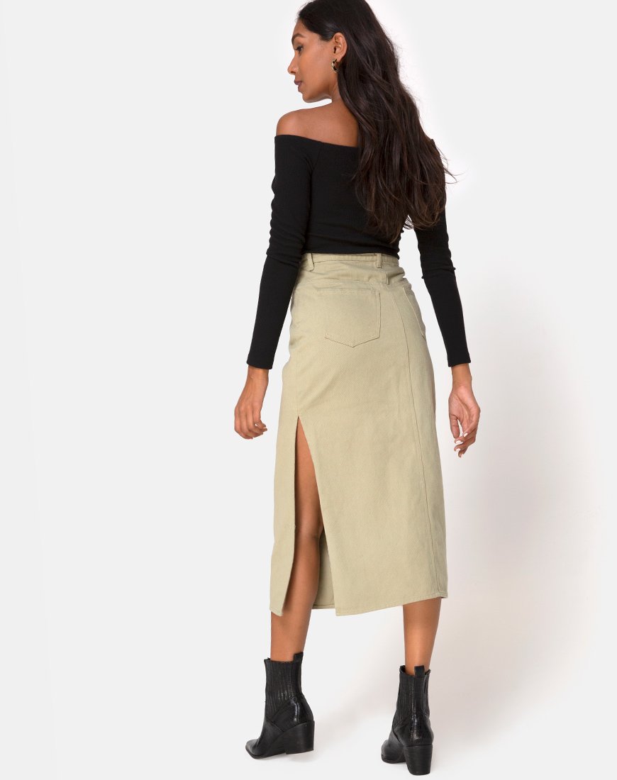 Lyra Midi rok in Sage