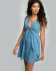 Afbeelding van Lyset Cutout Dress in Summer Wash Denim Chambray