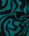 Jagged Swirl groen en zwart