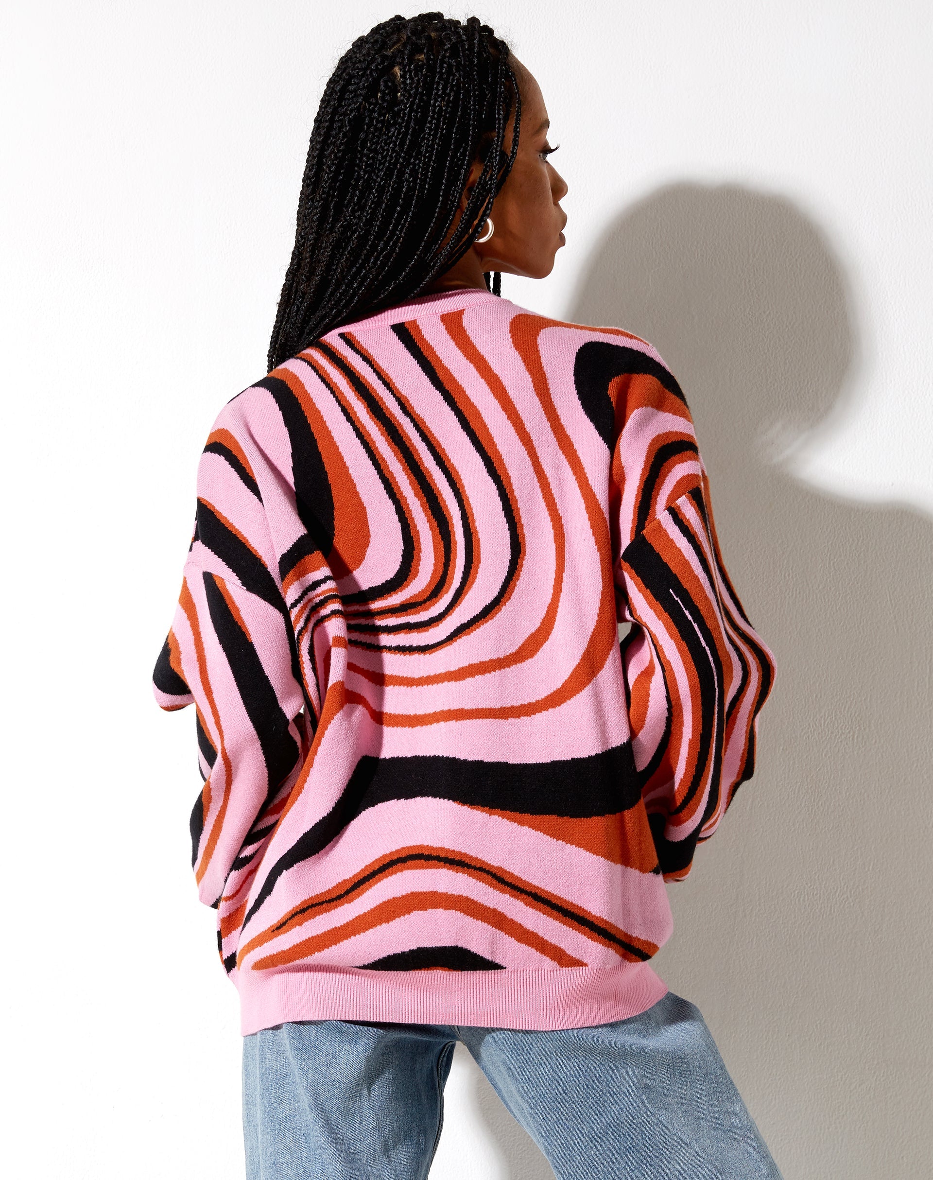 Afbeelding van Mably Trui in Mega Ripple Roze