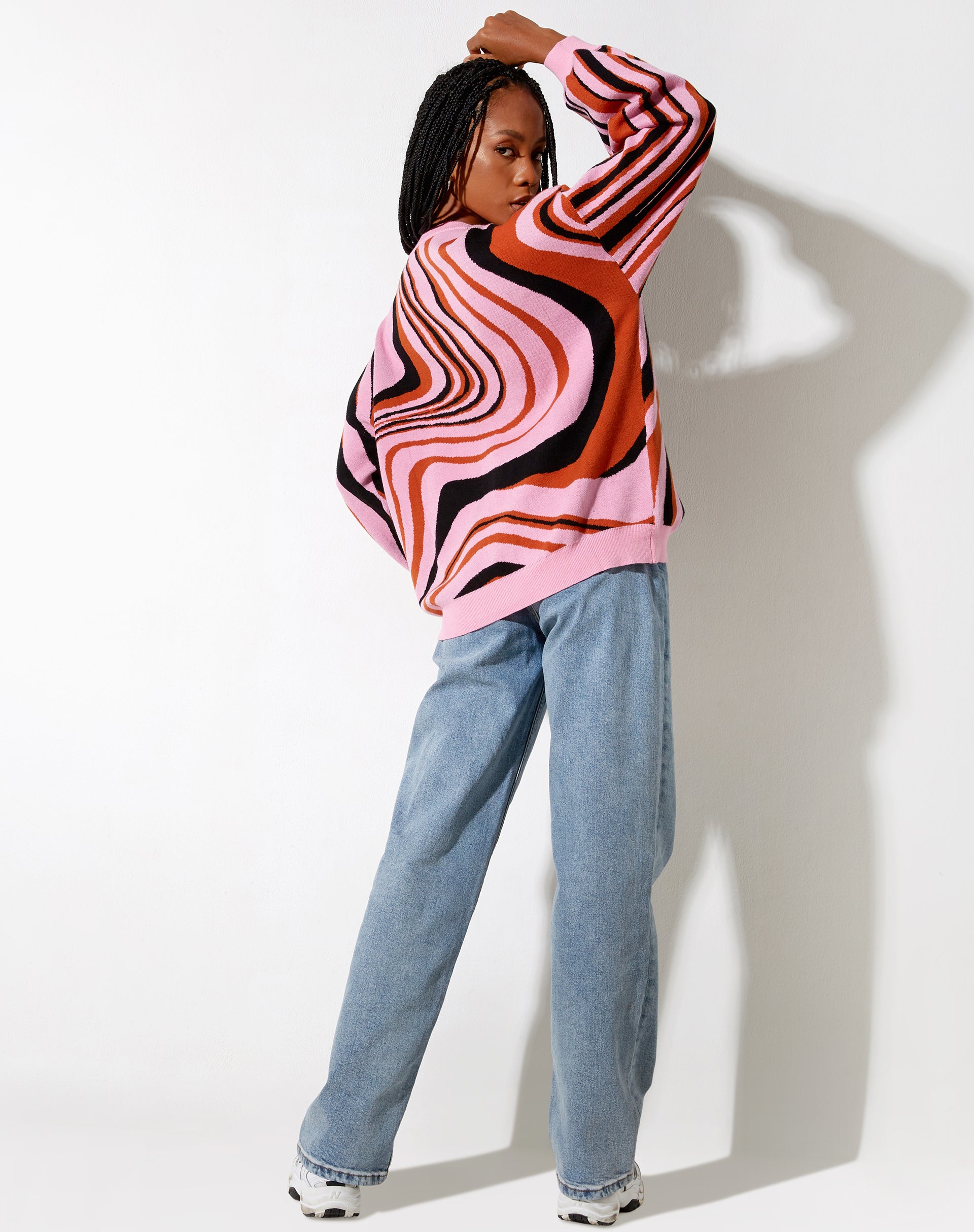 Afbeelding van Mably Trui in Mega Ripple Roze