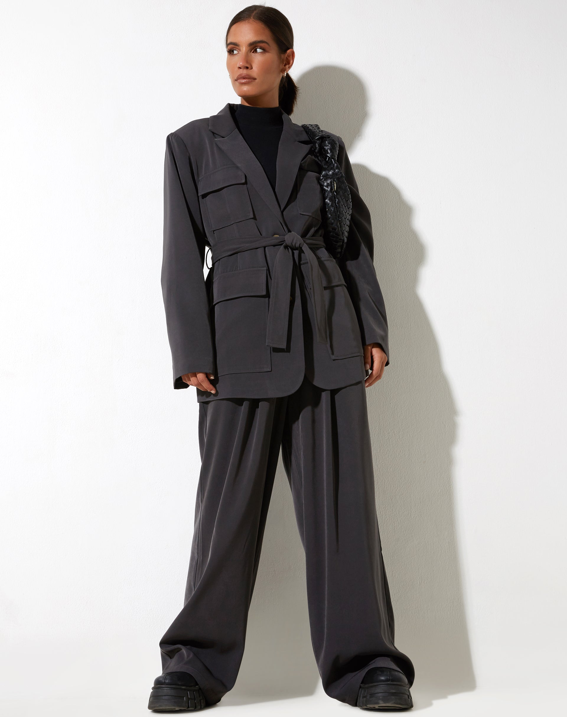 Afbeelding van Magawa Blazer in Getailleerd Houtskool
