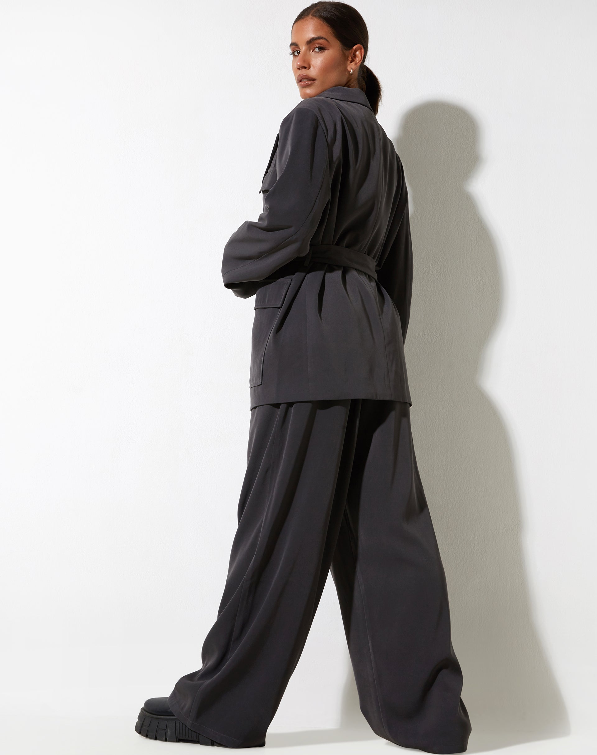 Afbeelding van Magawa Blazer in Getailleerd Houtskool
