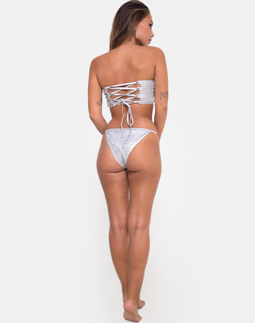 Afbeelding van Maise Bottom Bikini in Sequin Diamond Shine