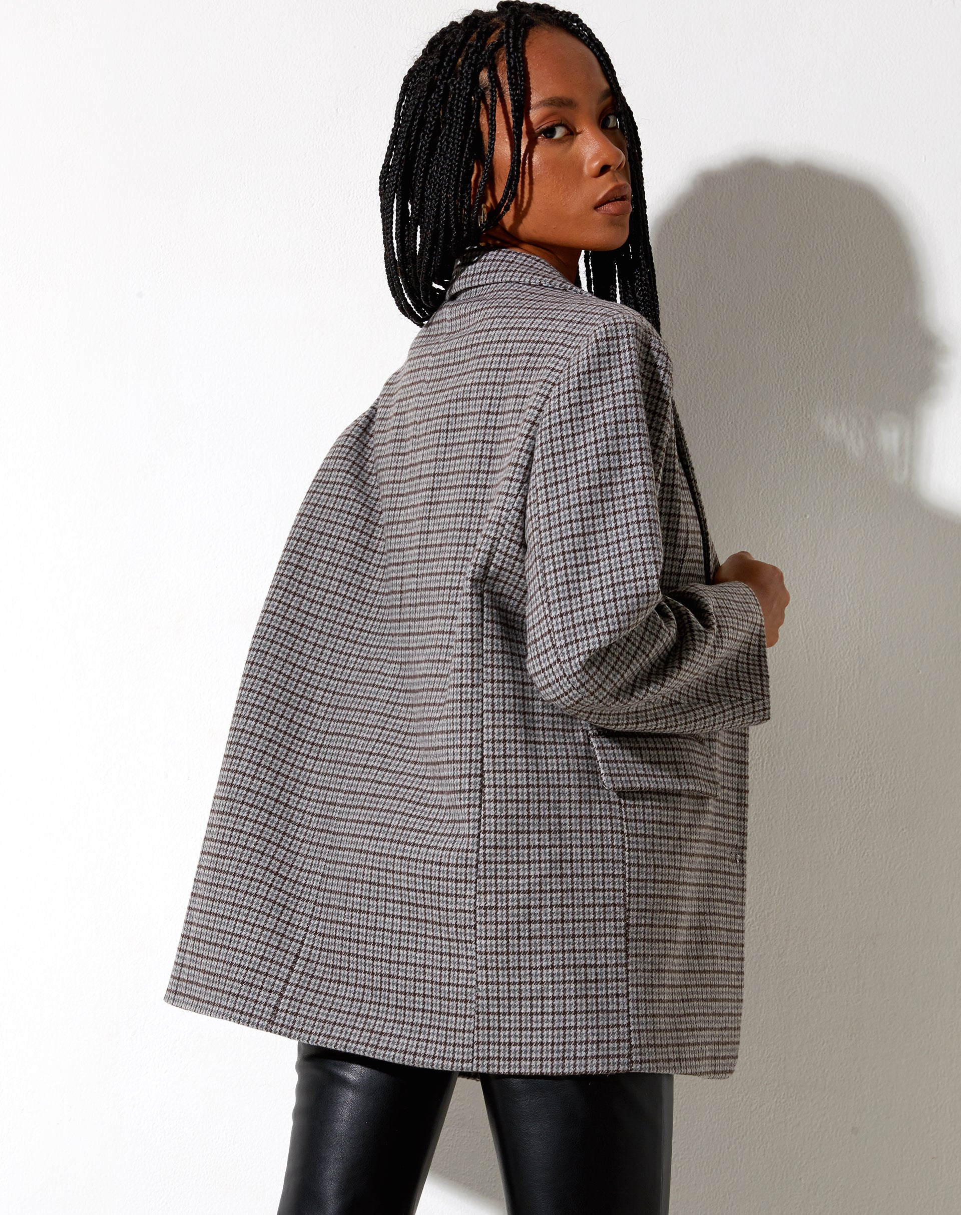Afbeelding van Maiwa Blazer in Wol Grijs en Zwart