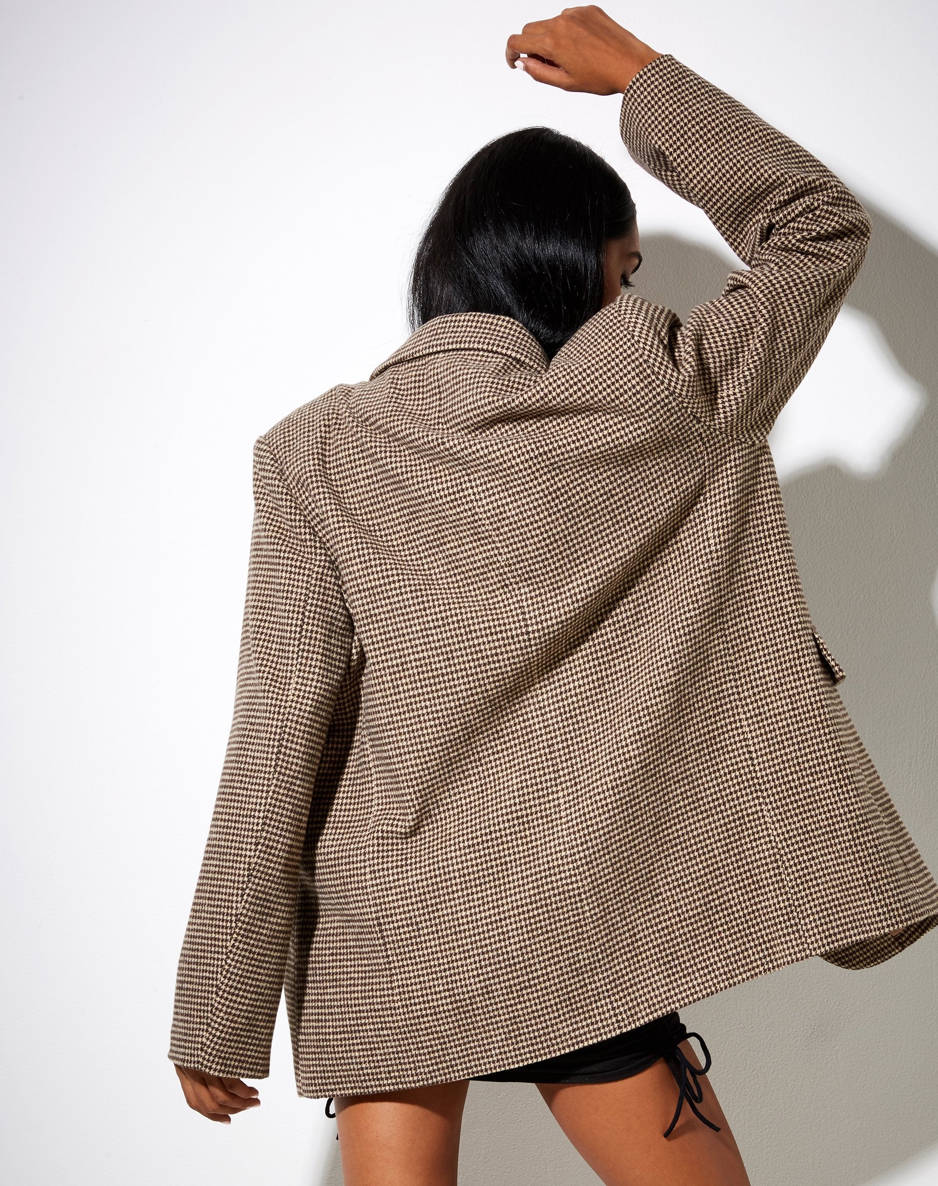 Afbeelding van Maiwa Blazer in Houndstooth Bruin