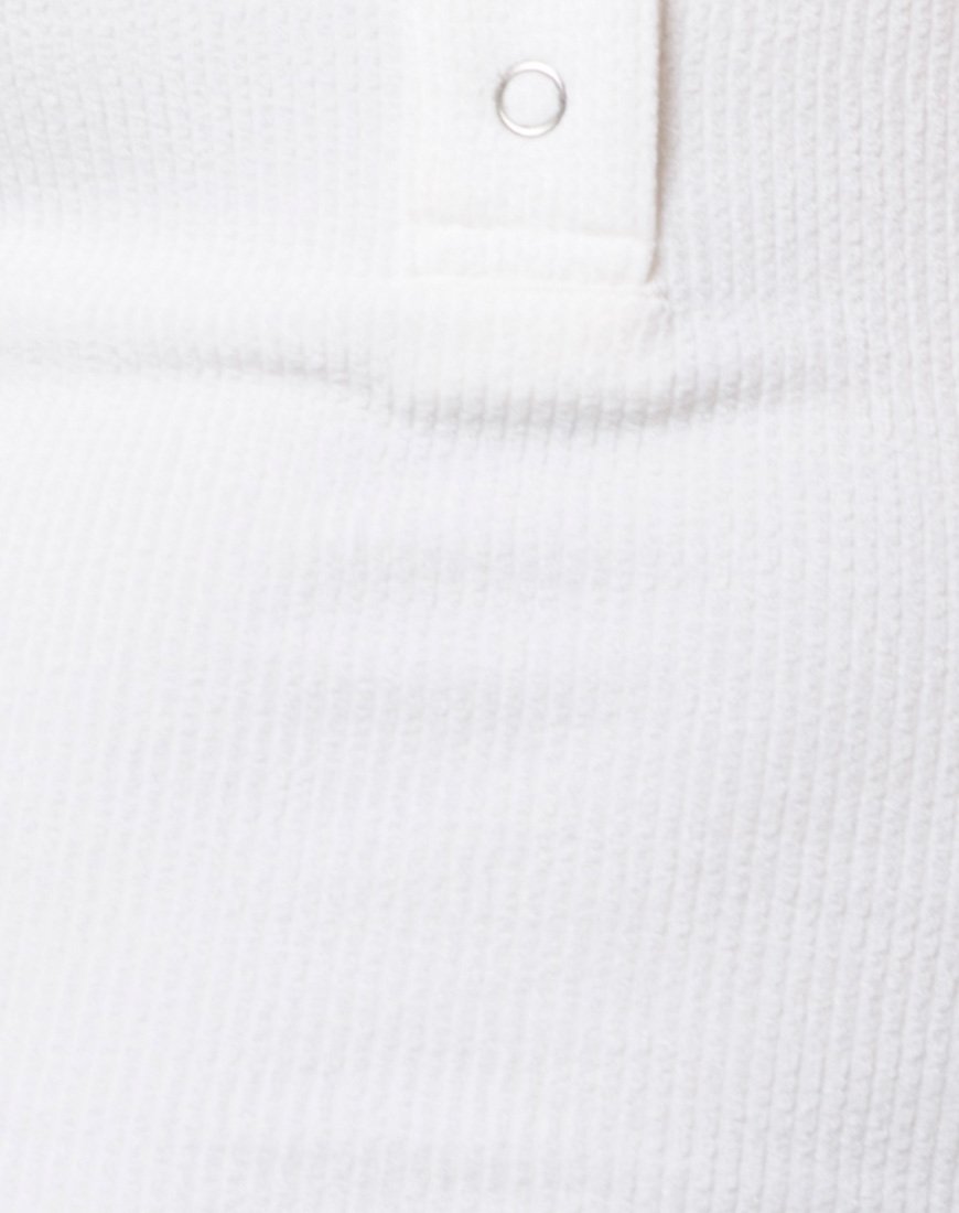 Afbeelding van Maiza Bodycon Jurk in Baby Rib Ivoor