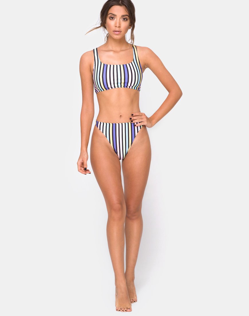 Malee Bikinibroekje in New Stripe