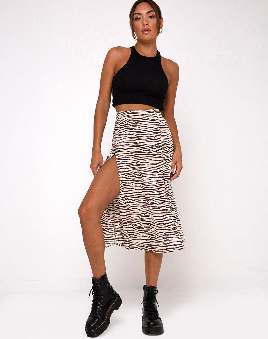 Afbeelding van Malika Midi rok in Easy Tiger Cocoa