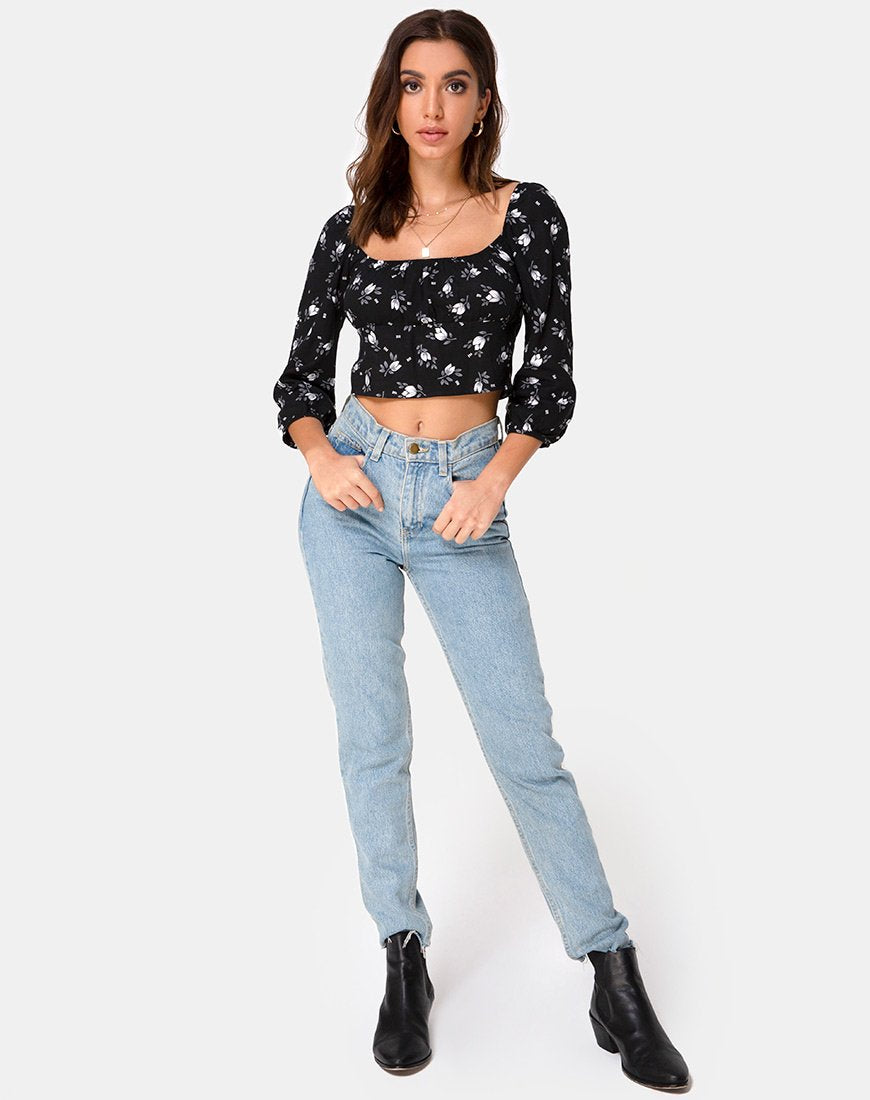 Afbeelding van Malon Crop Top in Dark Tulip