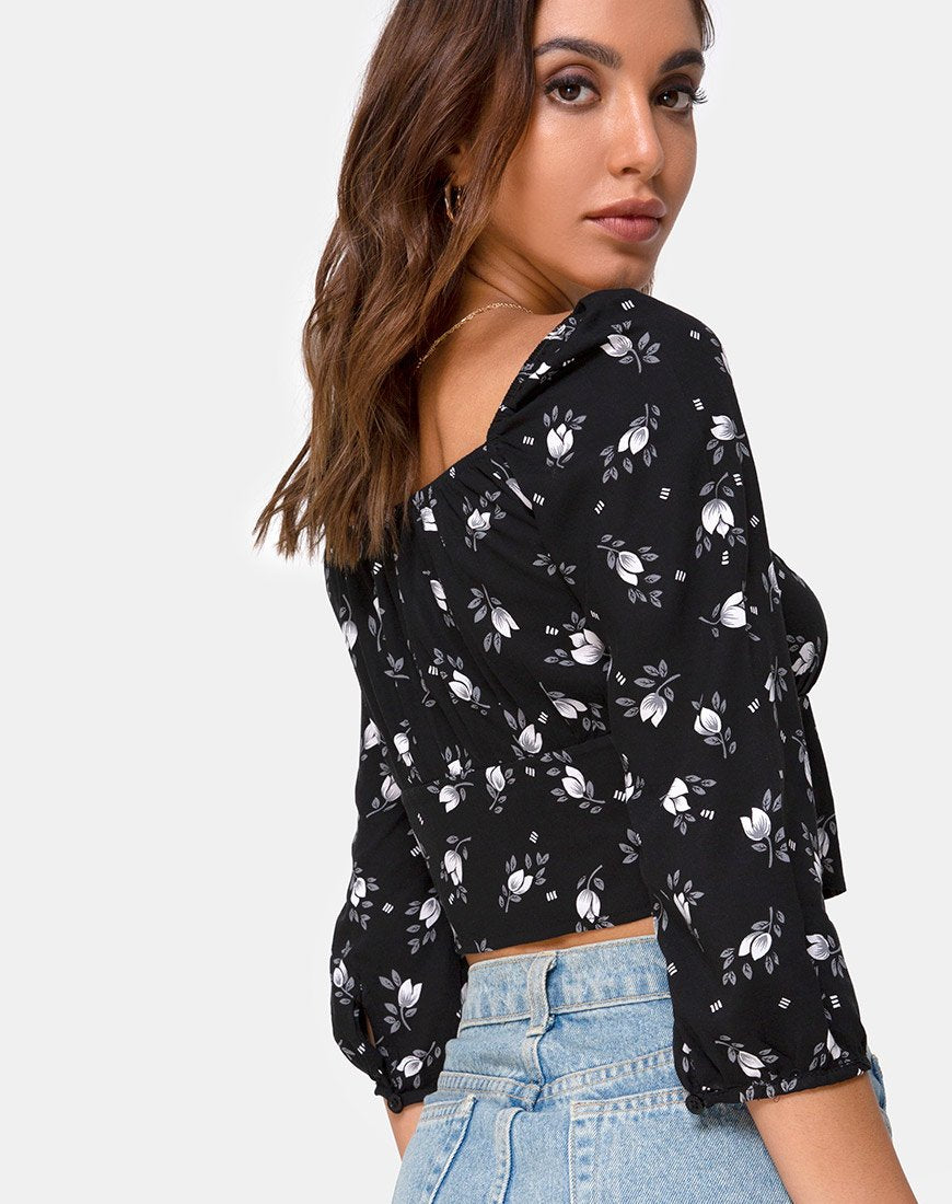 Afbeelding van Malon Crop Top in Dark Tulip