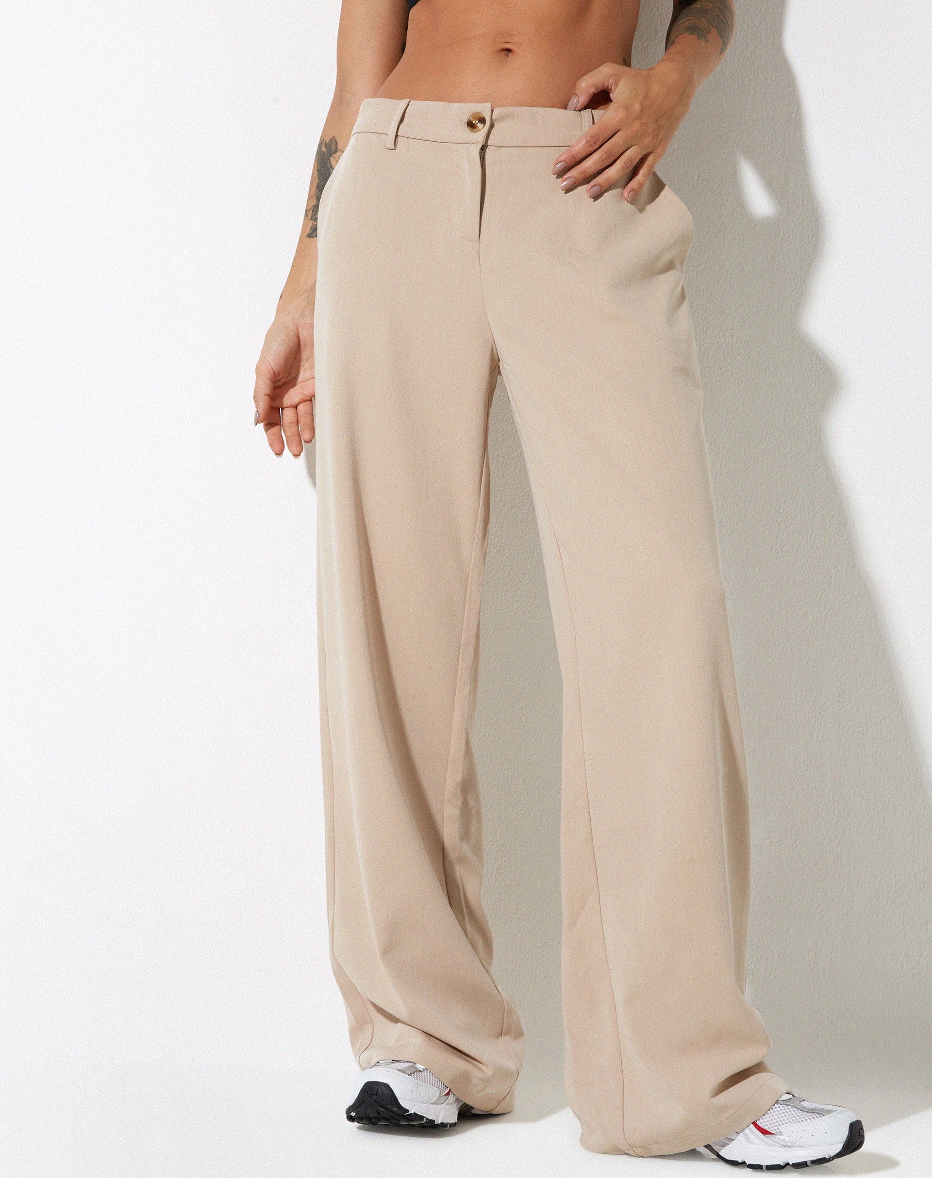 Afbeelding van Abena broek in zacht beige