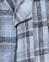 Blauw met zwarte ruit