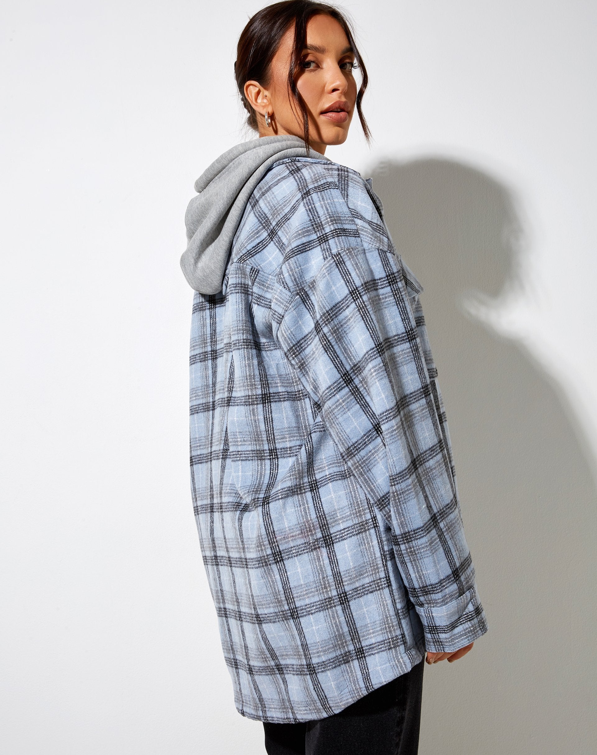 Afbeelding van Marcella Shirt in Blauw en Zwart Ruitje