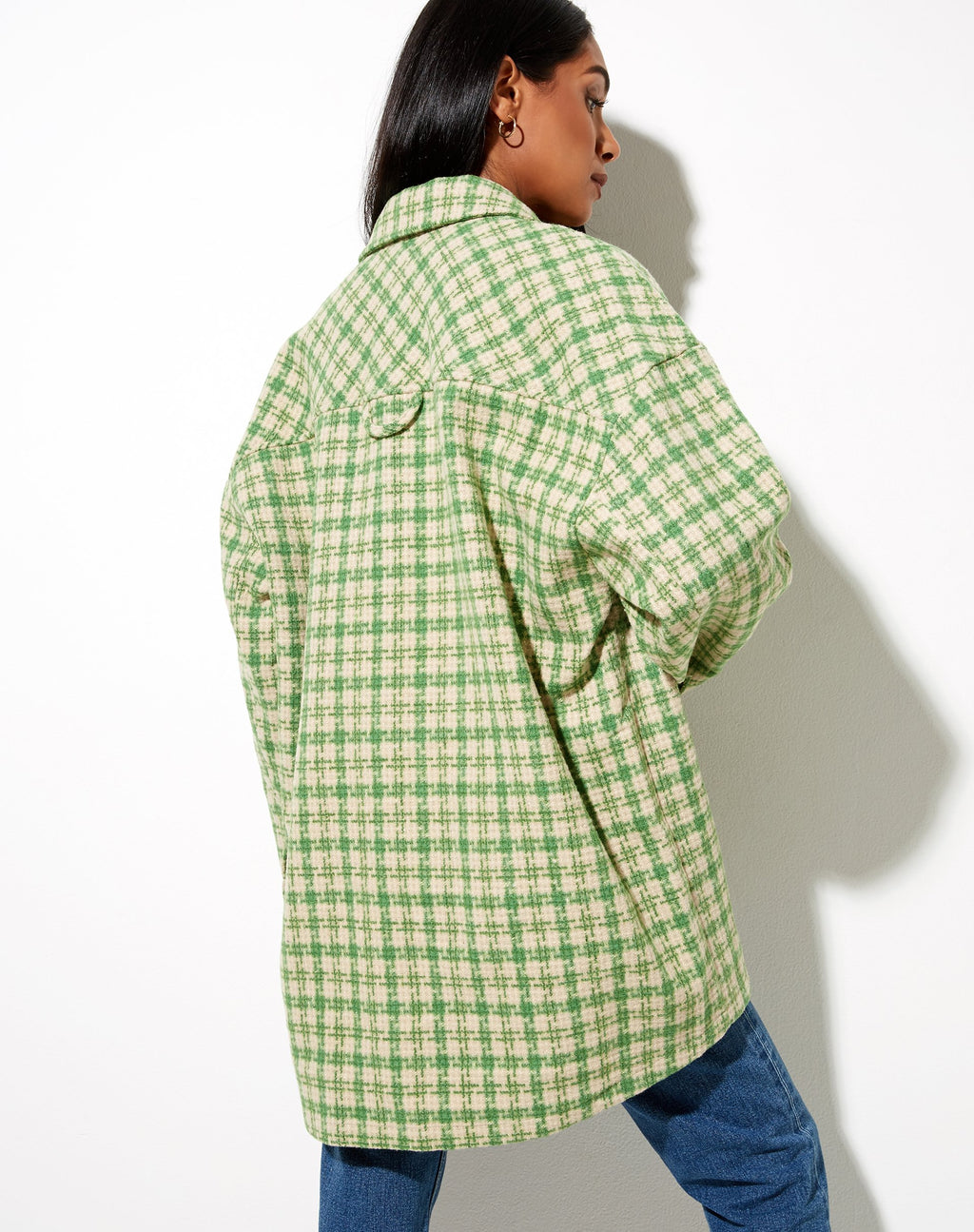 Marcella Shirt in Groen en Crème Ruit