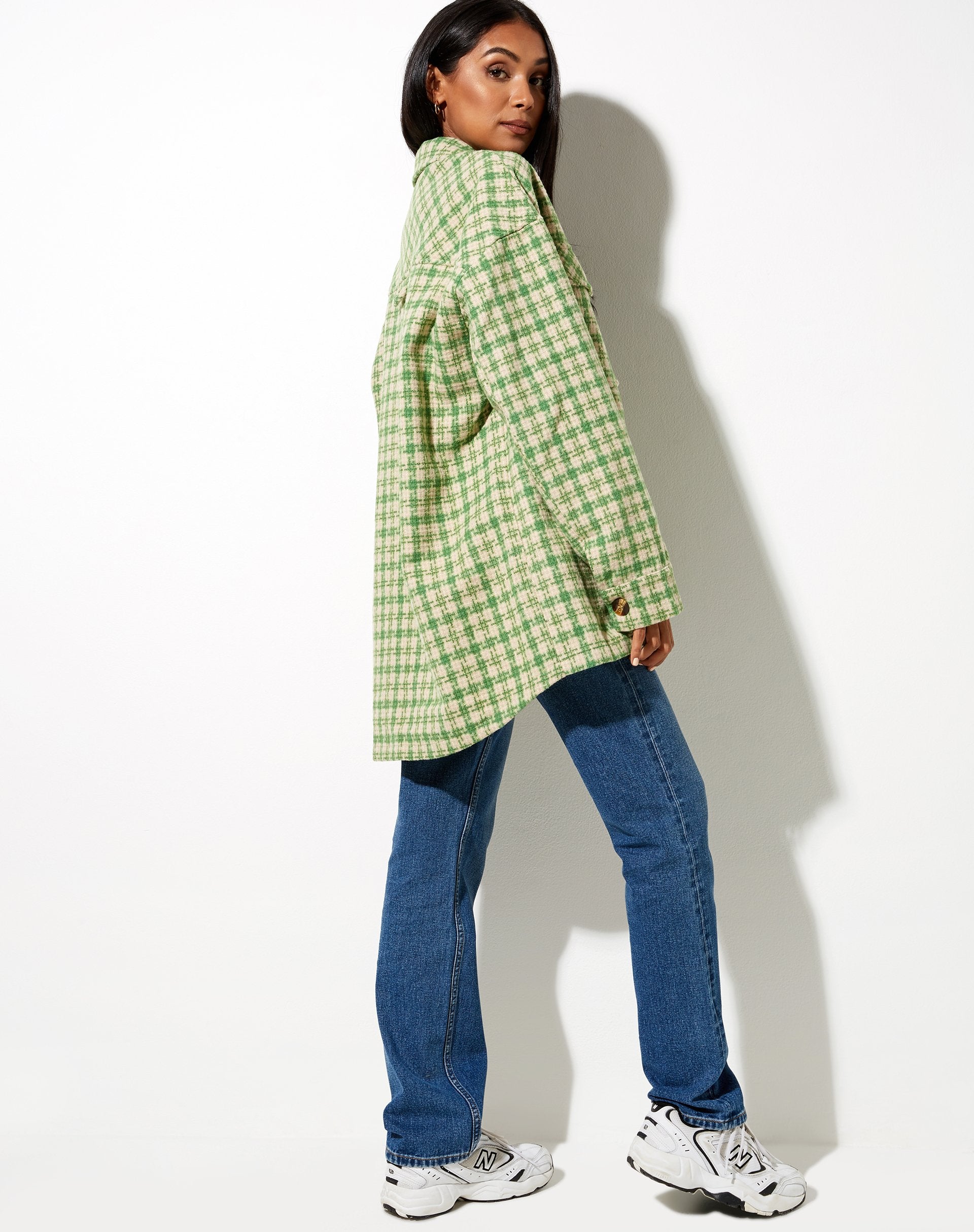Afbeelding van Marcella Shirt in Groen en Crème Ruit