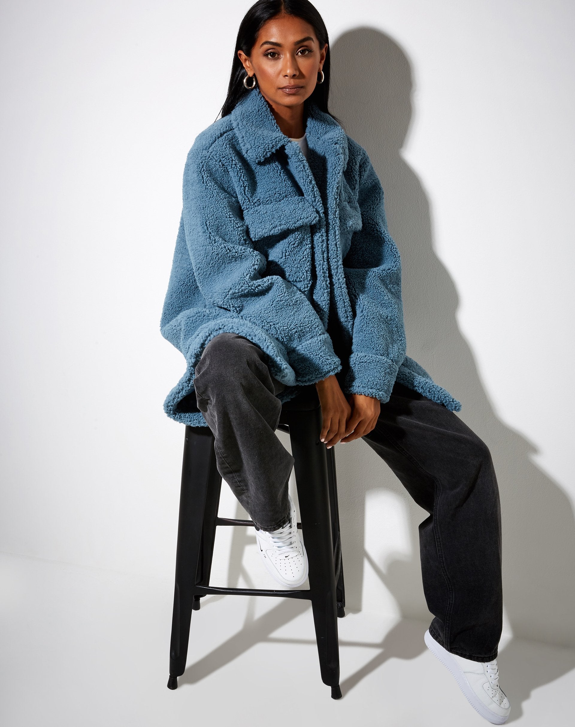 Afbeelding van Marcella Shirt in Borg Leisteenblauw