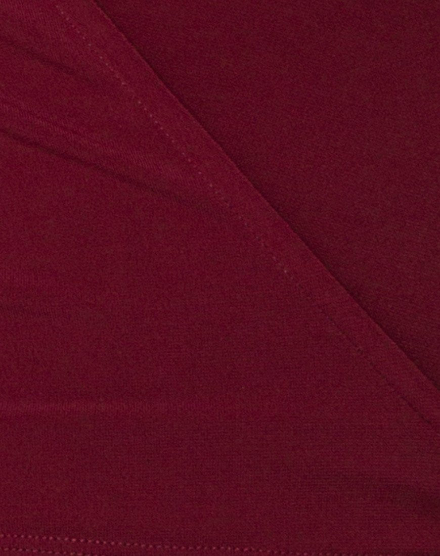 Afbeelding van Marche Wrap Top in Bourgondië