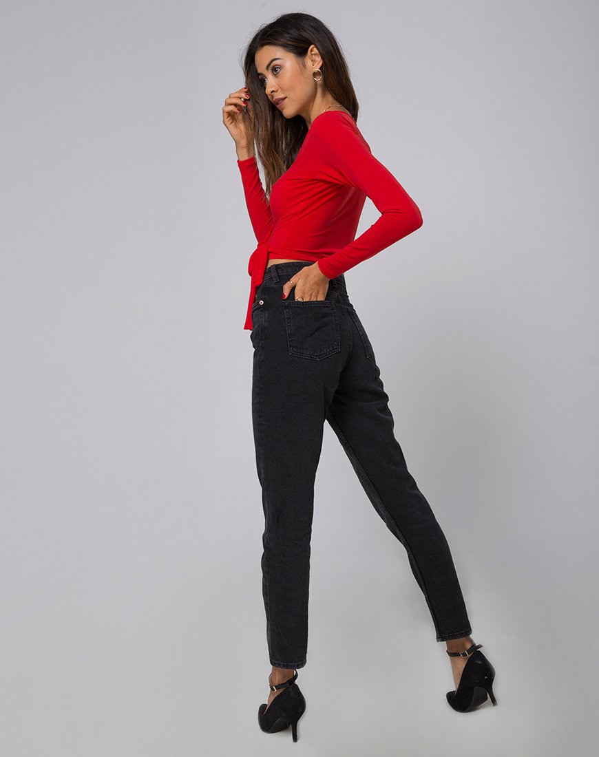 Afbeelding van Marche Wrap Top in Rood