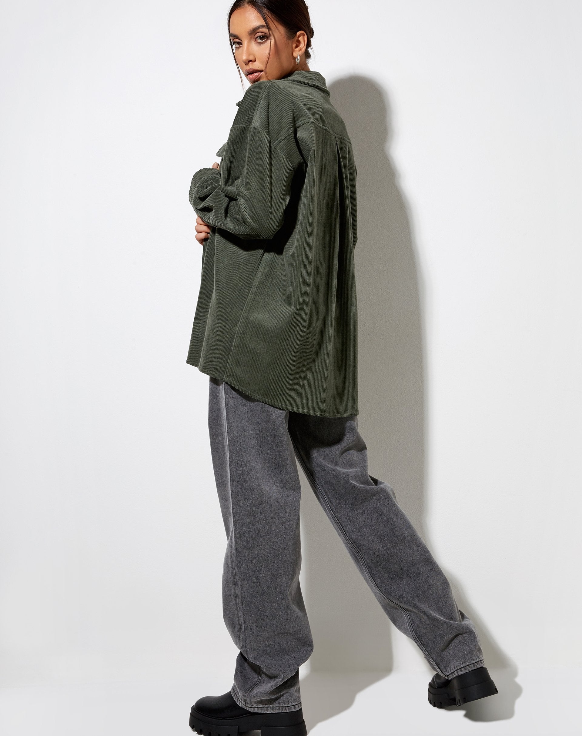 Afbeelding van Marcy overhemd in Corduroy Khaki