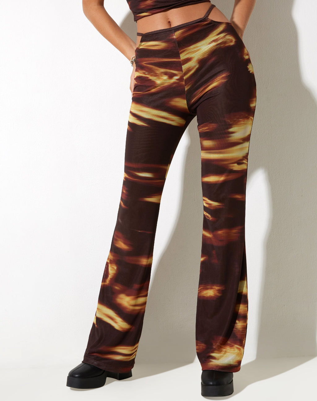 Mares Flare Broek in Bleach Drip