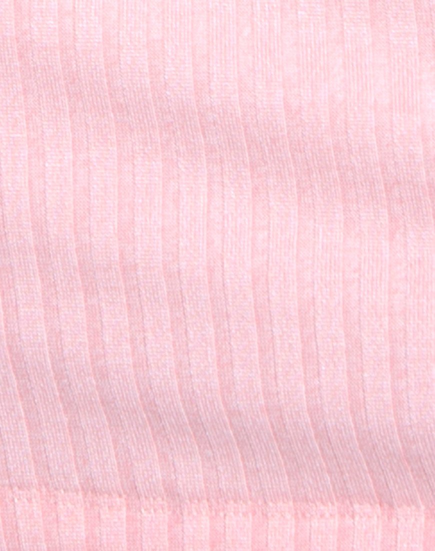 Afbeelding van Marina Bodycon Dress in Geribd Blush