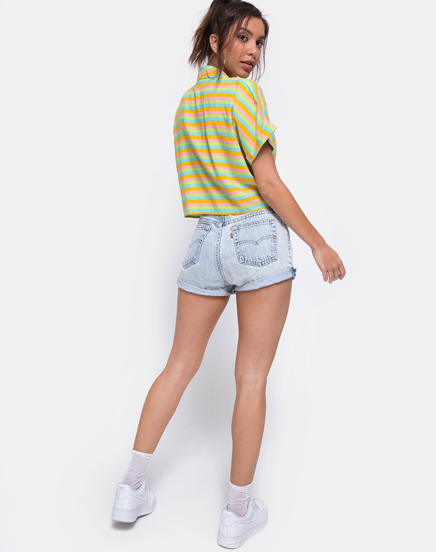 Afbeelding van Gapo Tie Up Shirt in Sweet Stripe