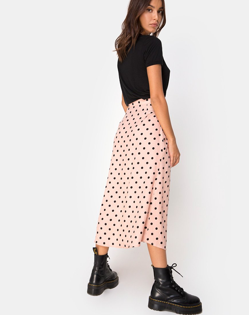 Marni Midi rok in nieuw polka naakt