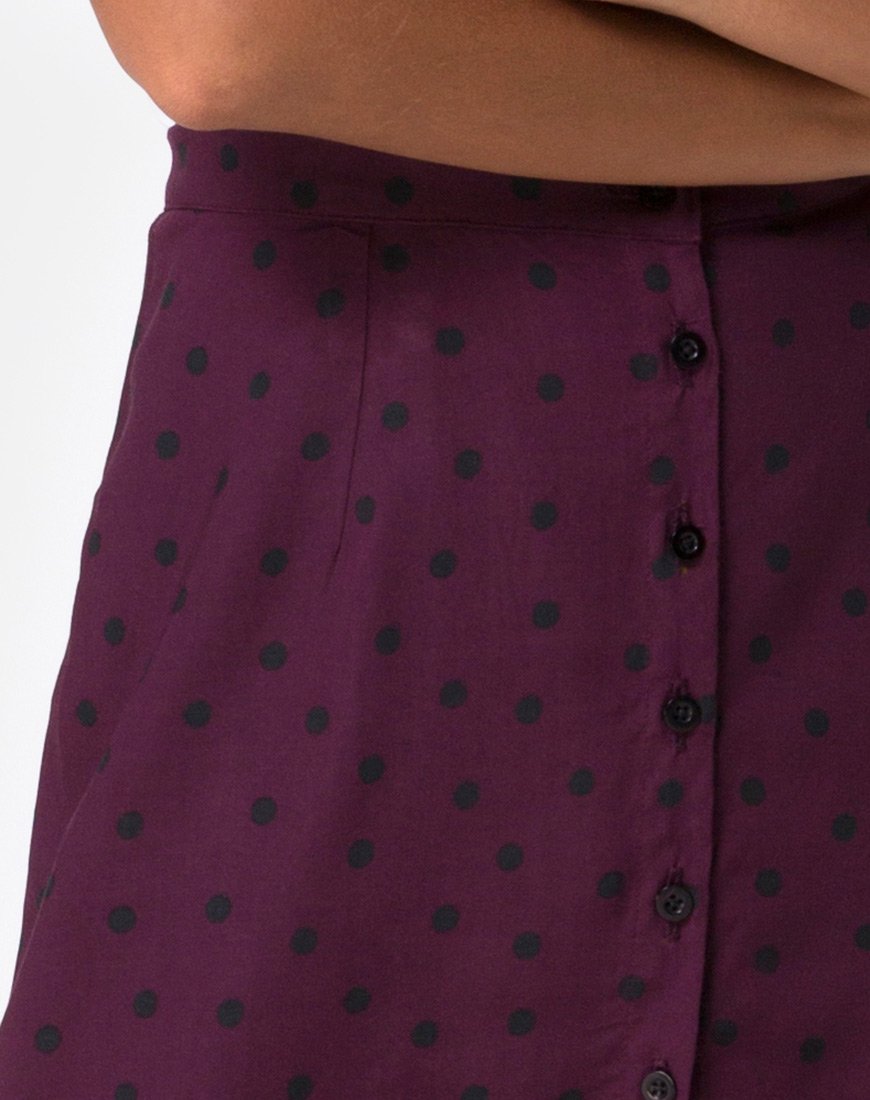 Afbeelding van Marni Midi rok in skater polka wijn
