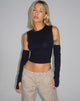 Afbeelding van Martha Cropped Vest Top in Zwart