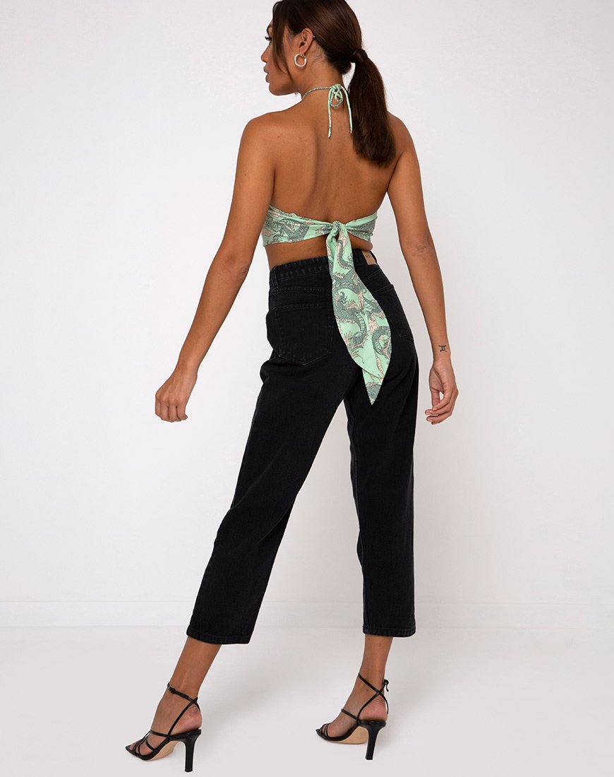 Afbeelding van Maudy Crop Top in Chinese Draak Neo Mint