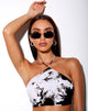 Afbeelding van Maudy Crop Top in Mono Tie Dye Zwart Wit