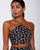 Afbeelding van Maudy Crop Top in Dansende Margriet