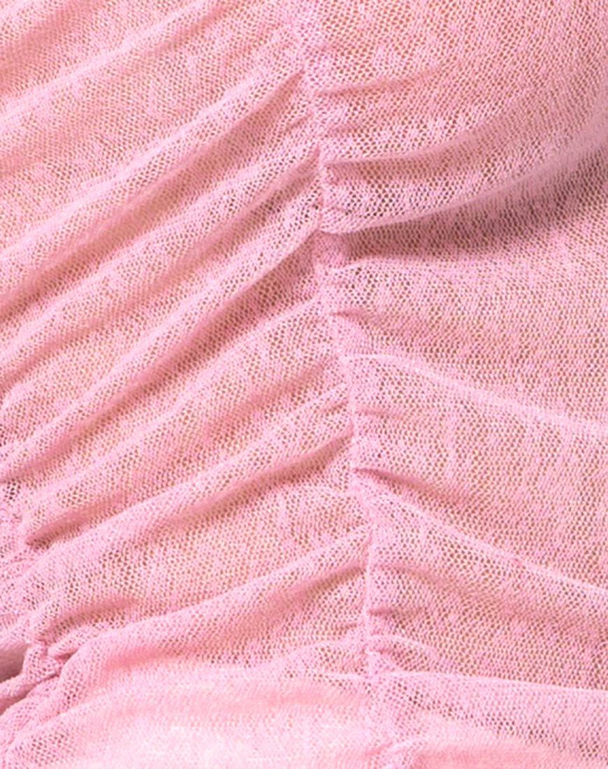 Afbeelding van Mauna Bodycon Jurk in Sheer Knit Blush