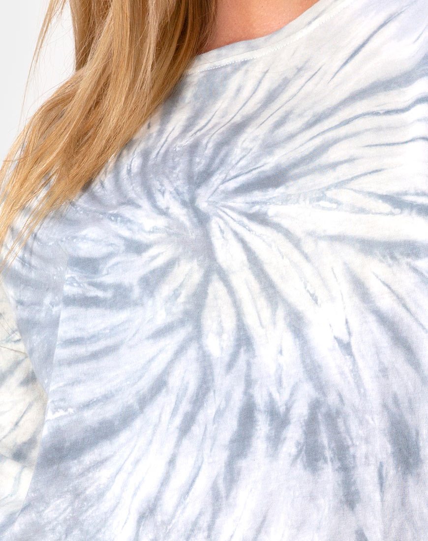 Afbeelding van Maxi T-shirt in grijs Tie Dye