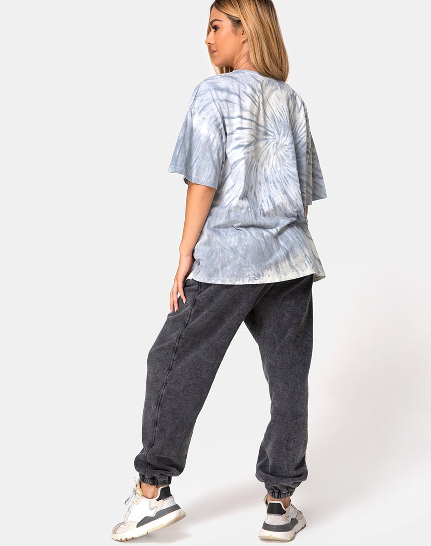 Afbeelding van Maxi T-shirt in grijs Tie Dye