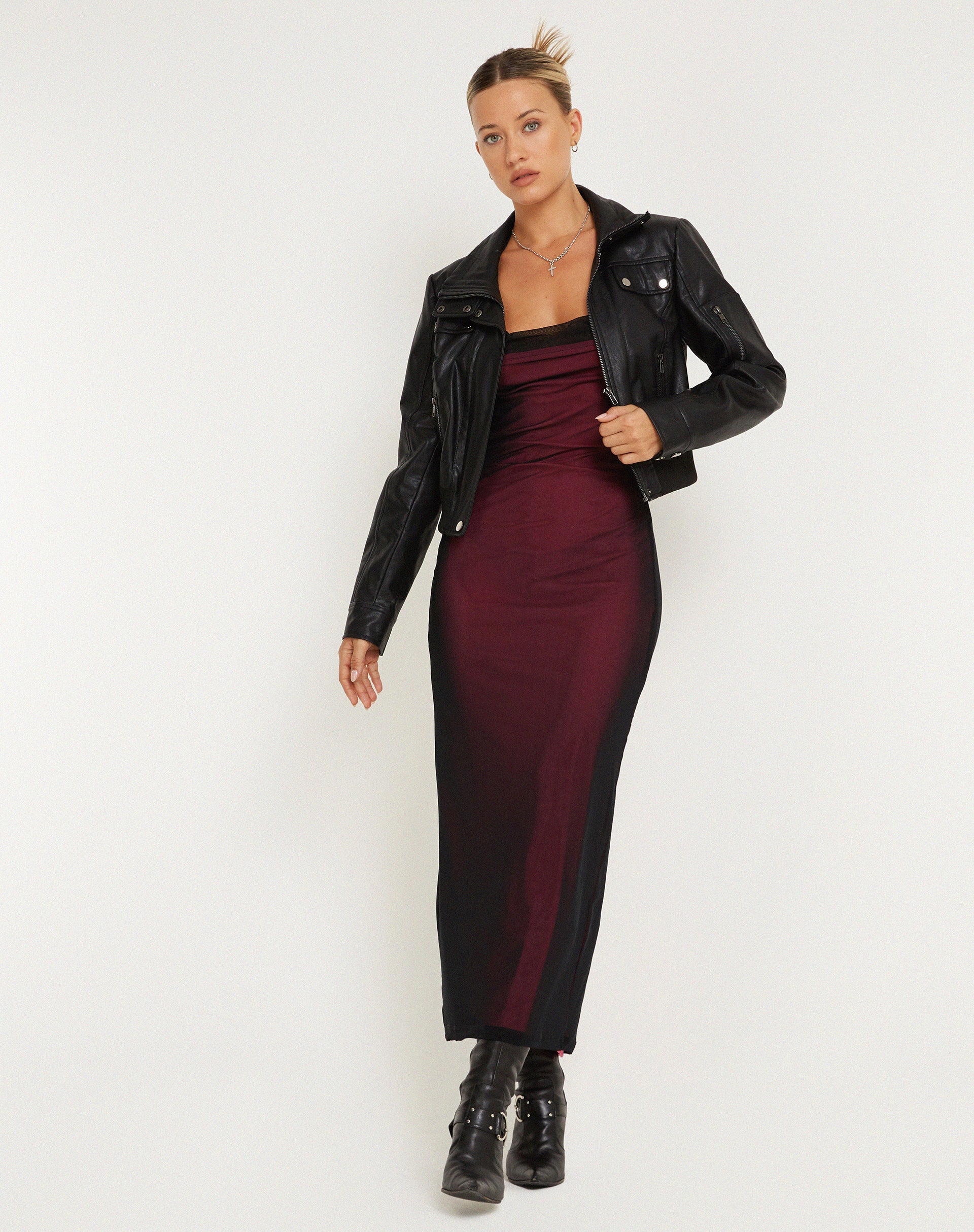 Afbeelding van MAYRA DROK ZWART MAGENTA LINING