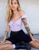 Afbeelding van Mazu Top in Ditsy Rose Lila